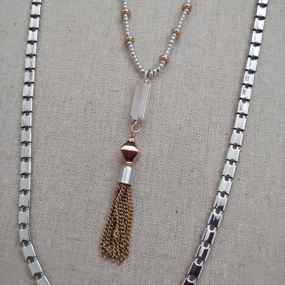 NWT Stella & Dot Riad Layering Necklace - Picture 3 of 5